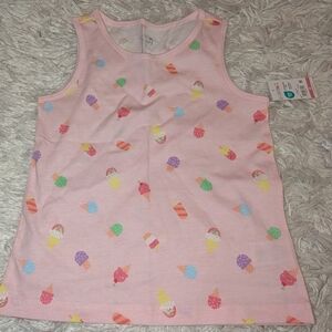 Nwt Garanimals Pink Ice Cream Pattern Tank Top 5t